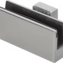 Universalhalter aus Aluminium für Geländer, geeignet für Glas- oder Plattenstärke 8mm.