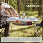 Tectake Aluminium Campingtisch Tina Faltbar Wetterfest 90 x 52 x 70 cm Silber_7
