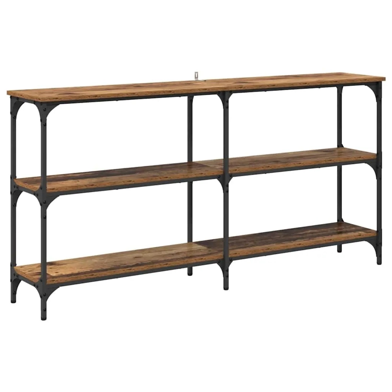 vidaXL Konsolentisch Altholz 150 x 29 x 75 cm Sperrholz und Metall 882217