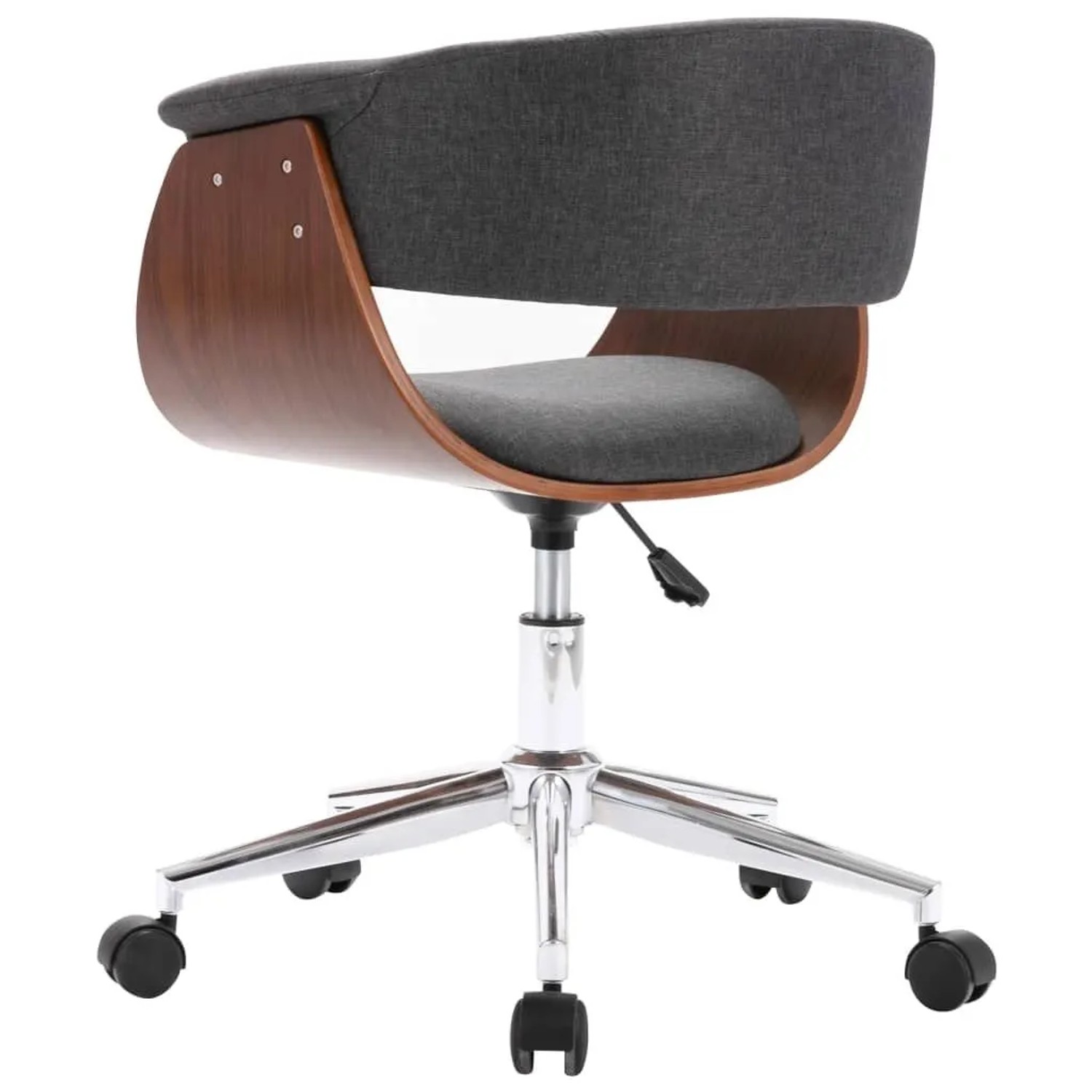vidaXL Drehbare Esszimmerstühle 6 Stk Grau Stoff 3054886_4