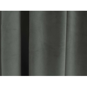 Blickdichter, grauer Bricoflor Vorhang Velia mit verdeckten Schlaufen aus Polyester.