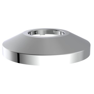 Verchromte Kirchhoff Siphon-Rosette, 32x80x15 mm, für Spülen-Siphons mit 41,9 mm (1 1/4) Anschluss.