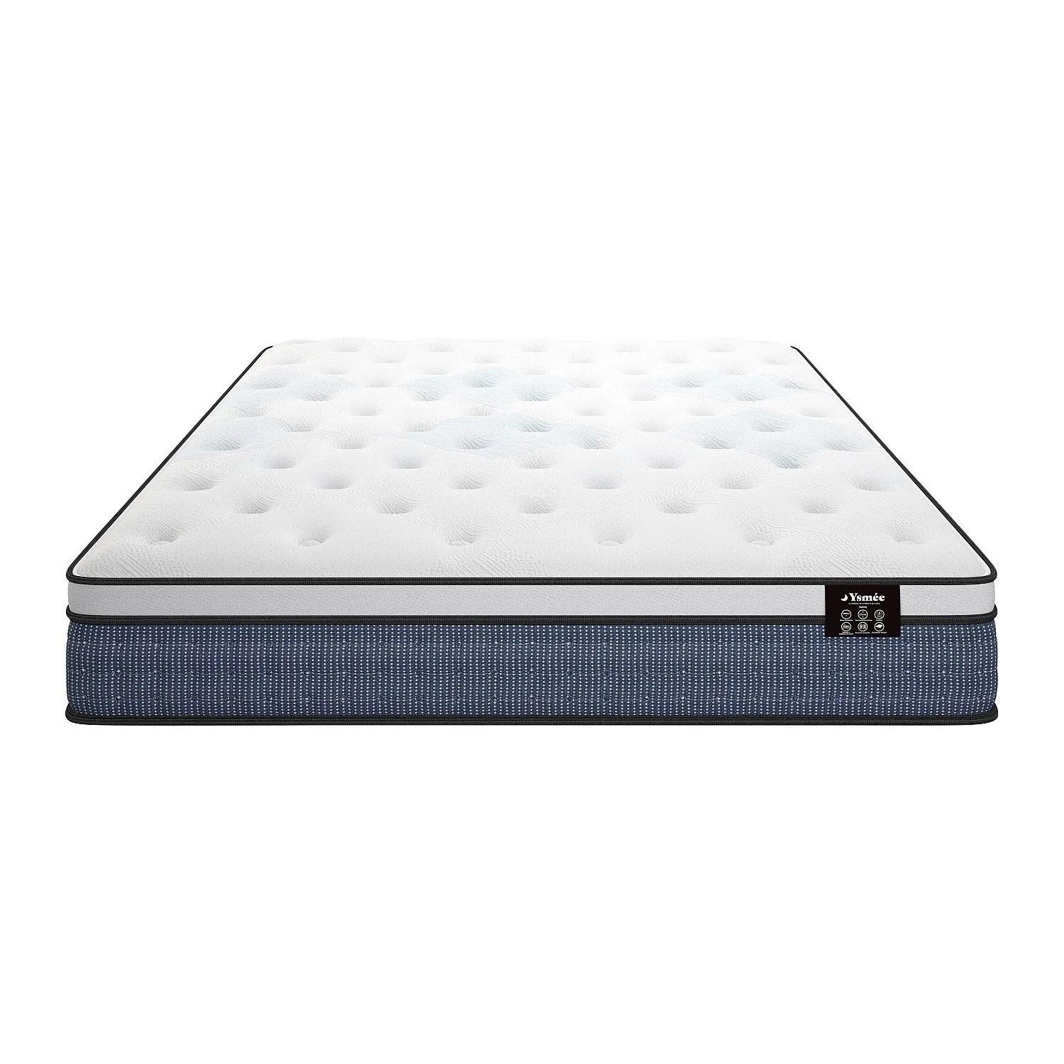 Vente-unique Standardmatratze Varno Weiß 200 cm