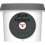 Eimer Alpina Wandfarbe Pure Farben Anthrazit, 2,5 l, matte Innenfarbe.