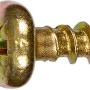 Gelb verzinkte Spanplattenschraube mit Halbrundkopf, PZ-Antrieb, 4x20 mm, 20 Stück.
