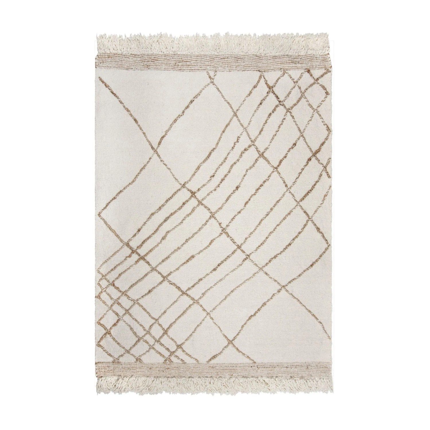 Flair Rugs Kurzflorteppich Astera 200 cm x 300 cm Beige-Natur