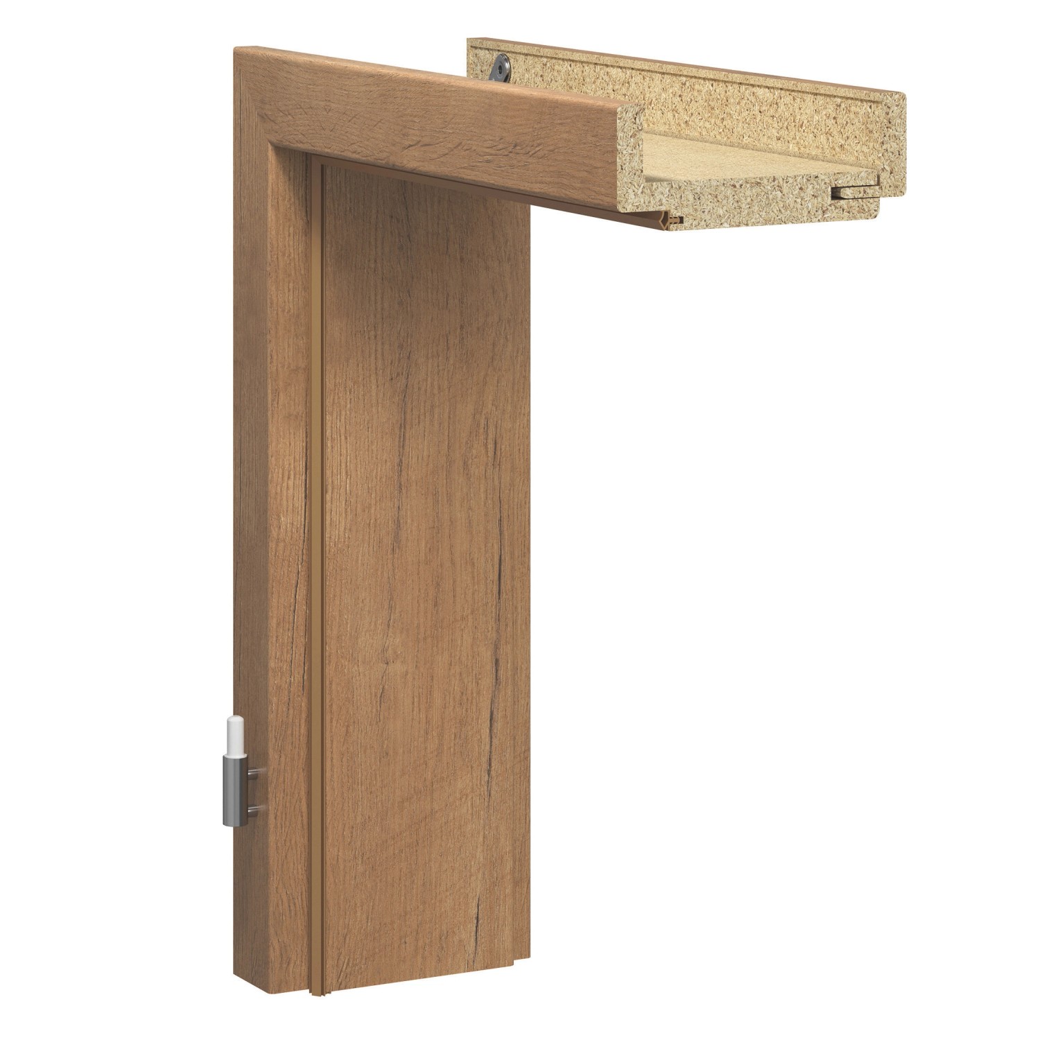 Zarge CPL Artis Eiche Wandstärke 8 cm x 1985,5 cm x 86 cm Anschlag R