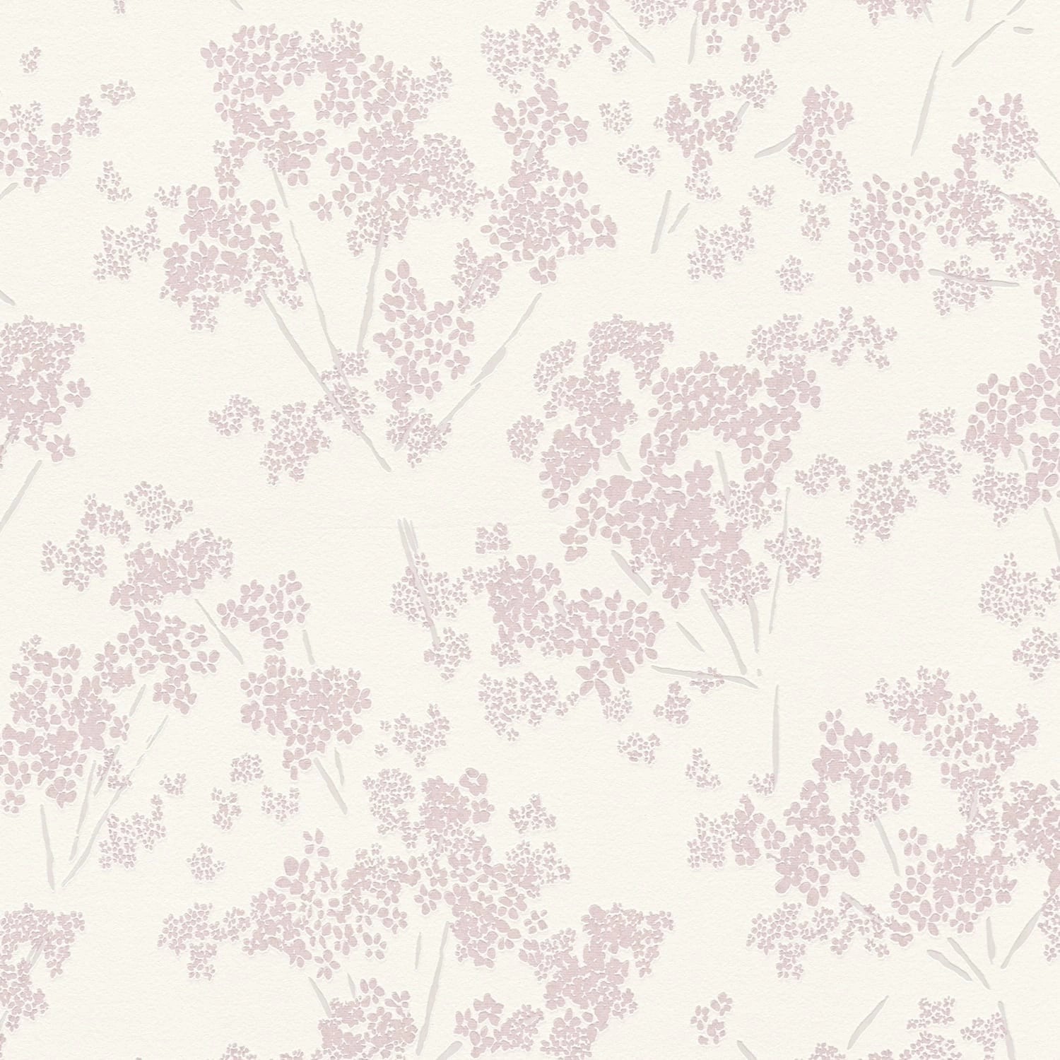 PROFHOME 395481-GU Blumen Tapete Floral Schimmernd Weiß Rosa 0,53 m x 10,05 günstig online kaufen