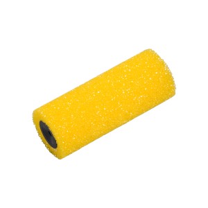 Gelbe LUX Kreativ-Walze Struktur (18 cm) für Wandgestaltung mit Effektfarbe.