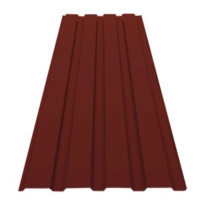 Rotes Karat Trapezblech, 15er Set, 115x45cm, für Dach und Wand.