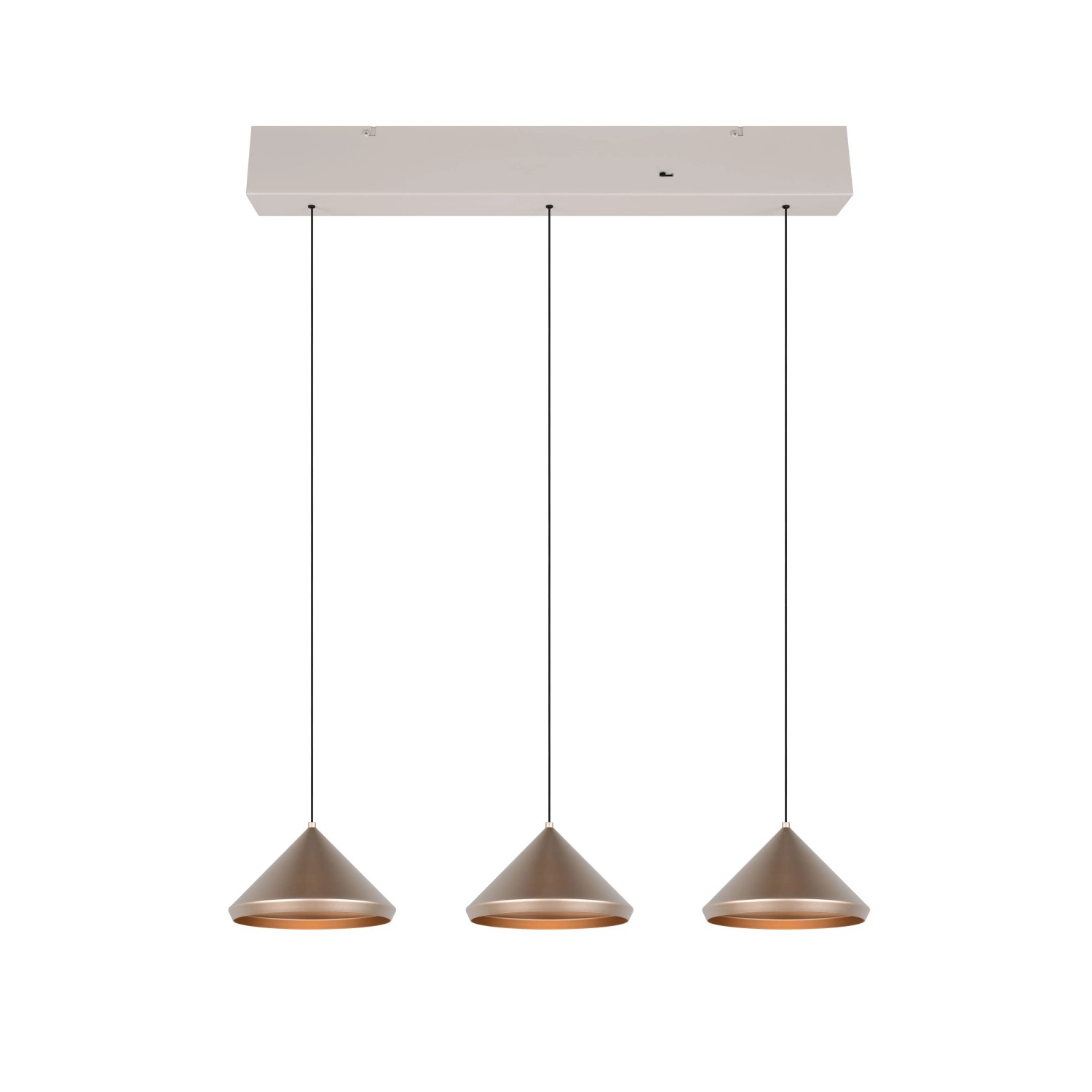 Trio Pendelleuchte Laguna 3x5 W Coffee Einstellbar