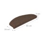 Relaxdays Treppenmatten 15er Set Kunststoff Dunkelbraun Selbstklebend Rutschhemmend 4 cm x 65 cm x 24 cm_4