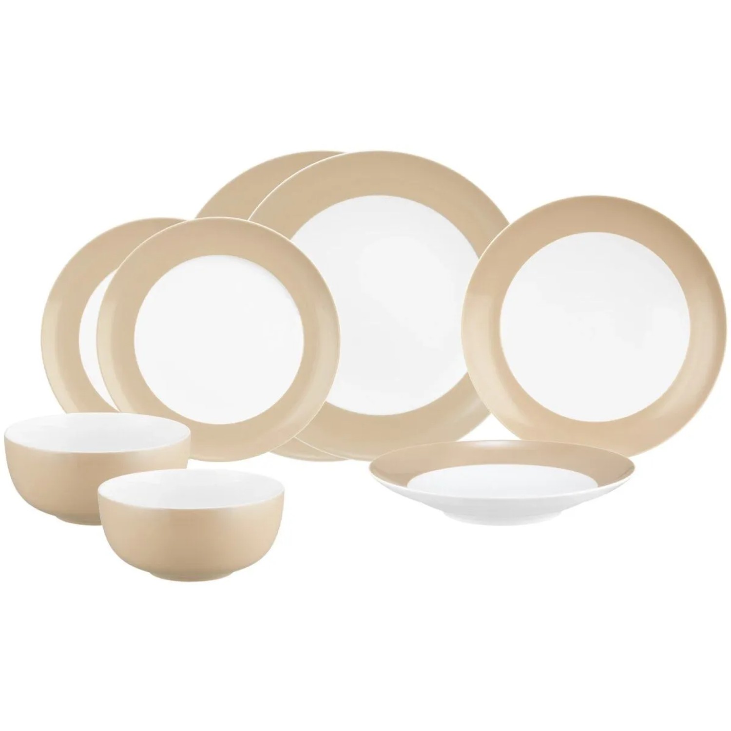 Seltmann Weiden Liberty Pure Colors Einsteiger-Set 8-teilig Dusty Beige