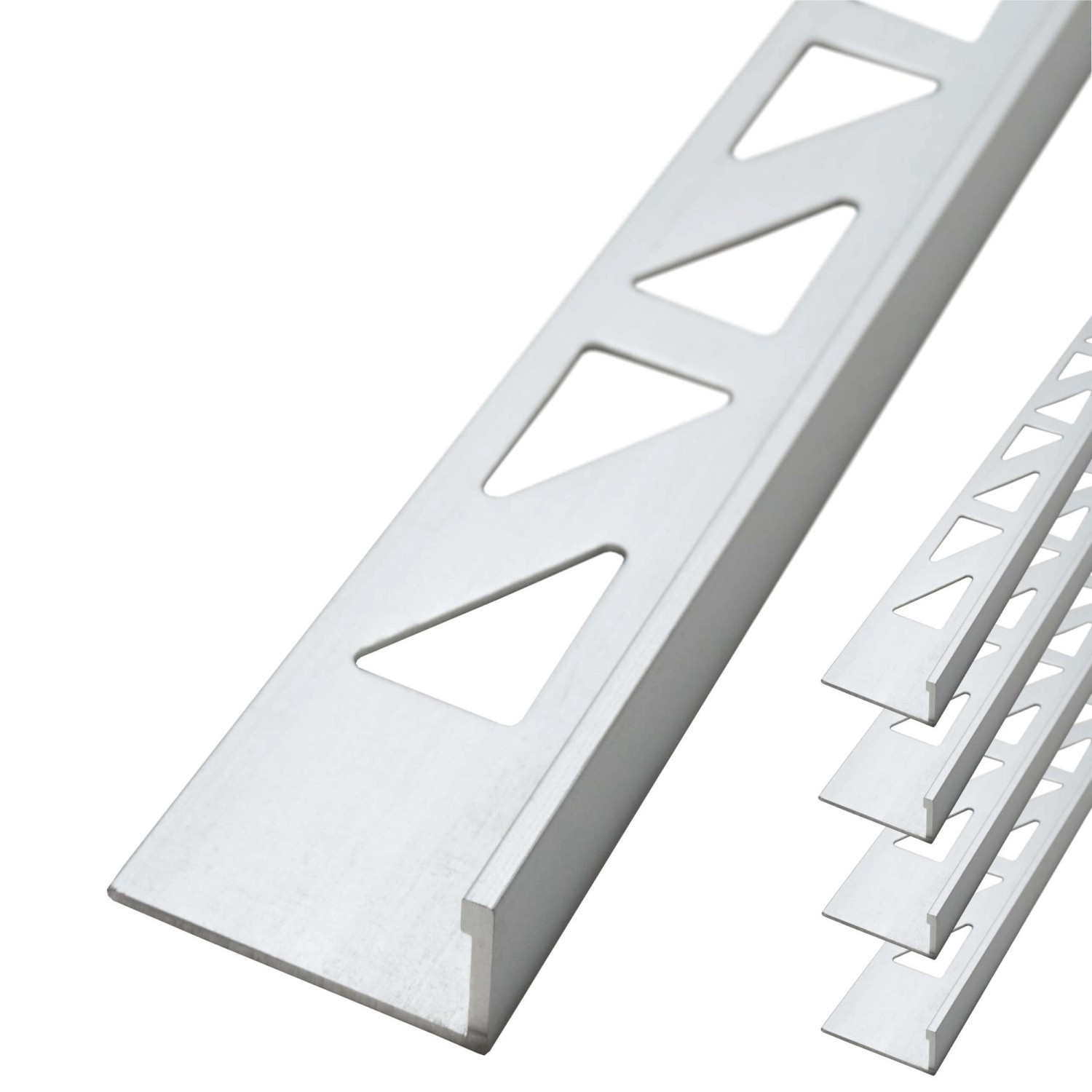Dalsys Fliesenschiene Aluminium 5x 2,5m x 8mm Winkelprofil Chrom günstig online kaufen