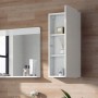 Vicco Badschrank Izan, weiß hochglänzend, 37x77 cm, hängend, mit Regalböden für Badartikel.