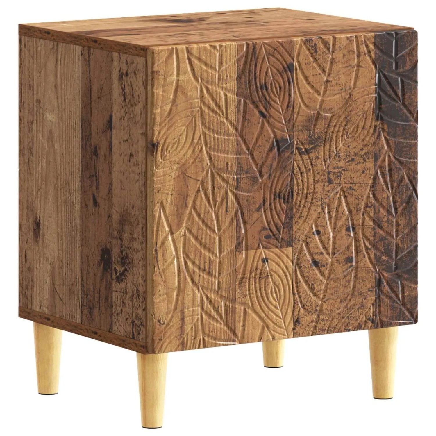 vidaXL Nachttisch Altholz 43 x 34,5 x 50 cm Holzwerkstoff 895041