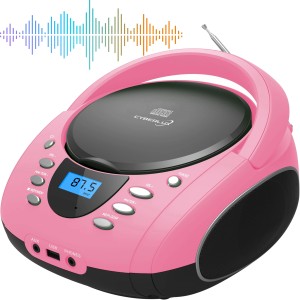 Cyberlux CL-720 CD-Player Tragbar CD/MP3/USB Radio Pink