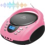 Cyberlux CL-720 CD-Player Tragbar CD/MP3/USB Radio Pink_2