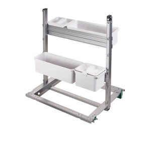 Kesseböhmer YouBoxx Set 3, weißes Aufbewahrungssystem für Küchenausstattung.