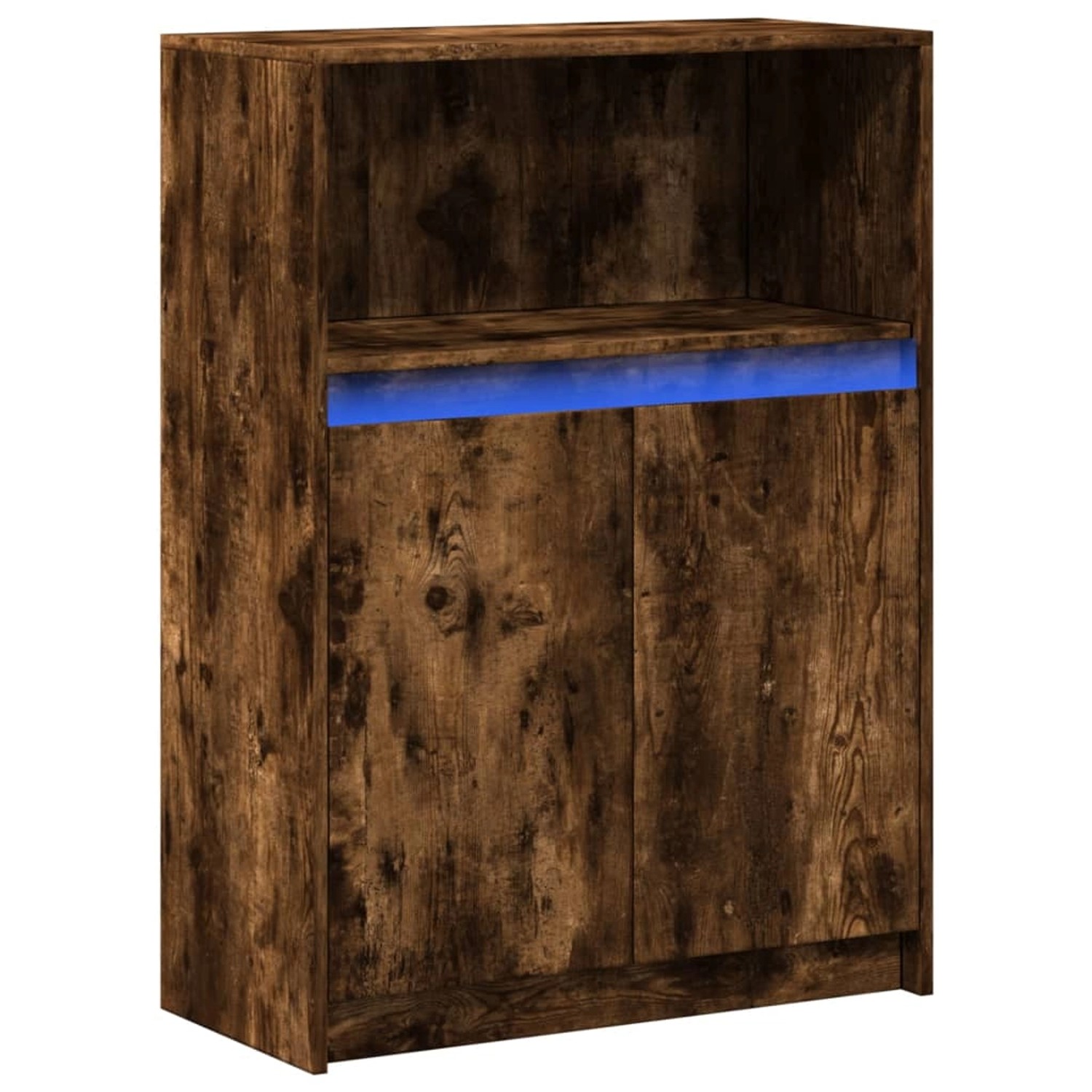 vidaXL Sideboard mit LED Räuchereiche 72x34x100 cm Holzwerkstoff 852163