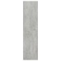 Moderner, grauer Kleiderschrank (50x50x200 cm) im Beton-Look für Schlafzimmer und Ankleidezimmer.