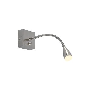 Lindby LED Wandleuchte Wandlampe Innen Jolka 9626891 Modern in Alu aus Metall 1-flammig Schlafzimmerleuchte