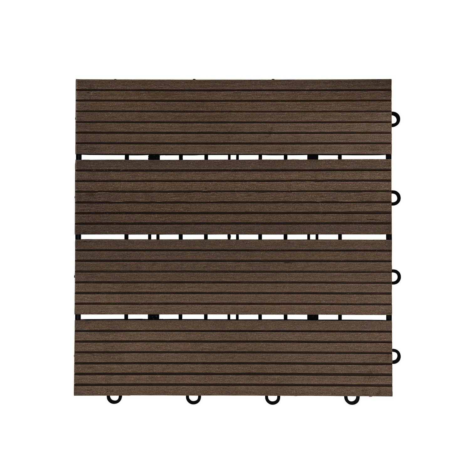 Home Deluxe WPC-Klickfliesen Bavaro Holzoptik Dunkelbraun 1 m²