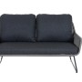 Graues Siena Garden 2-er Loungesofa Kansas mit Kissen, ideal für Garten & Terrasse.