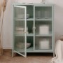 Furn.Design Vitrine Metall Mintgrün 80 x 102 cm 2-türig 3 Fächer Maram_3