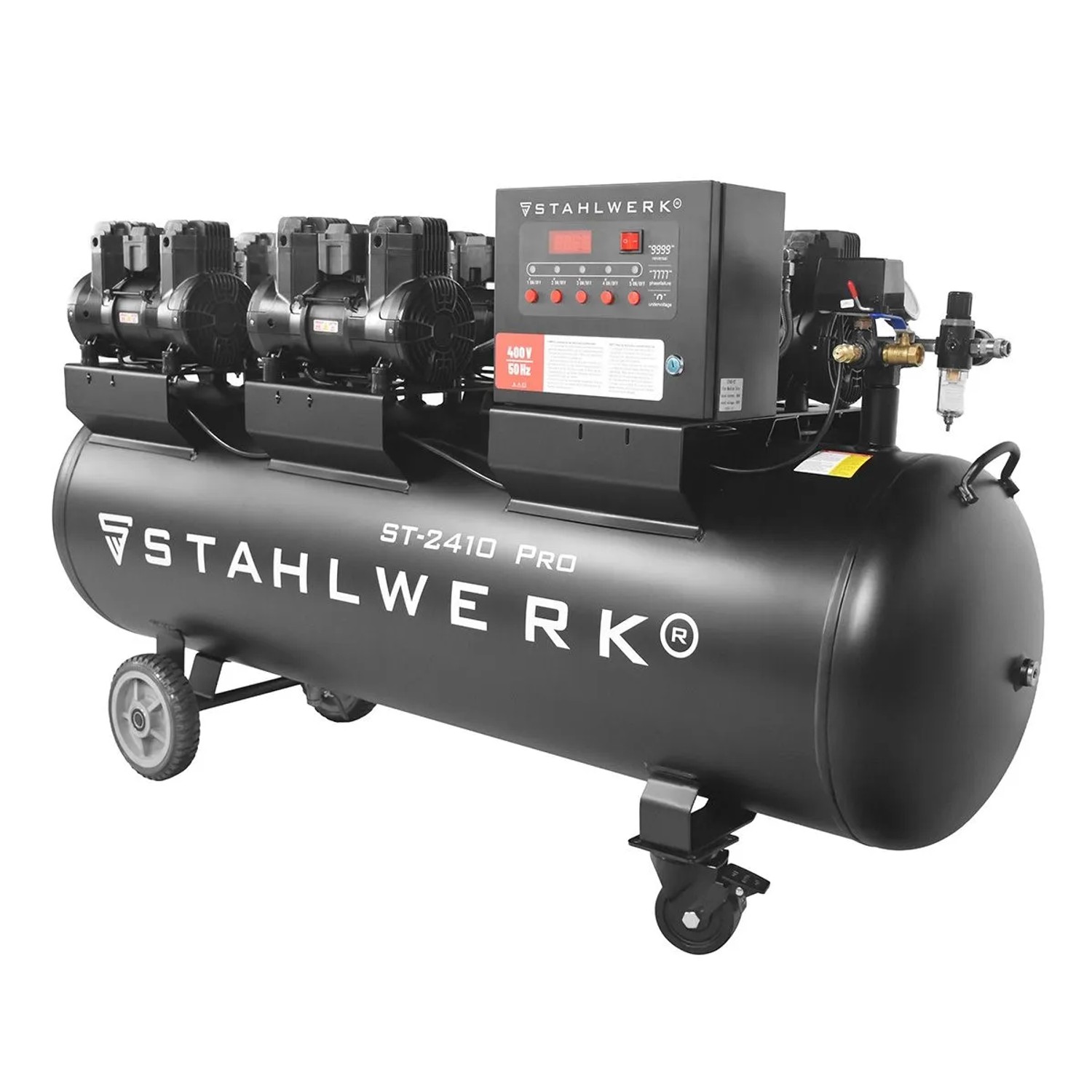 STAHLWERK Kompressor 10 Bar 240 L 9,86 PS 7,25 KW 1250 l Min Druckluftkompressor