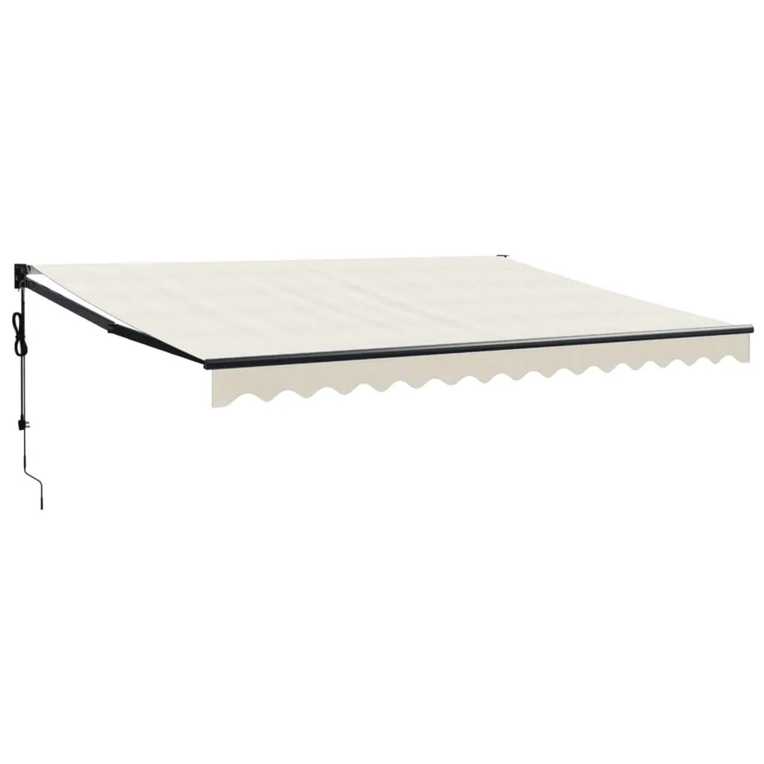 Furnicato Elektrische Markise Mit Kurbel Creme 4x3 M