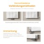 Emke Heizkörper 63x85cm 1136W Weiß Badheizkörper Horizontal Doppellagig Paneelheizkörper_4