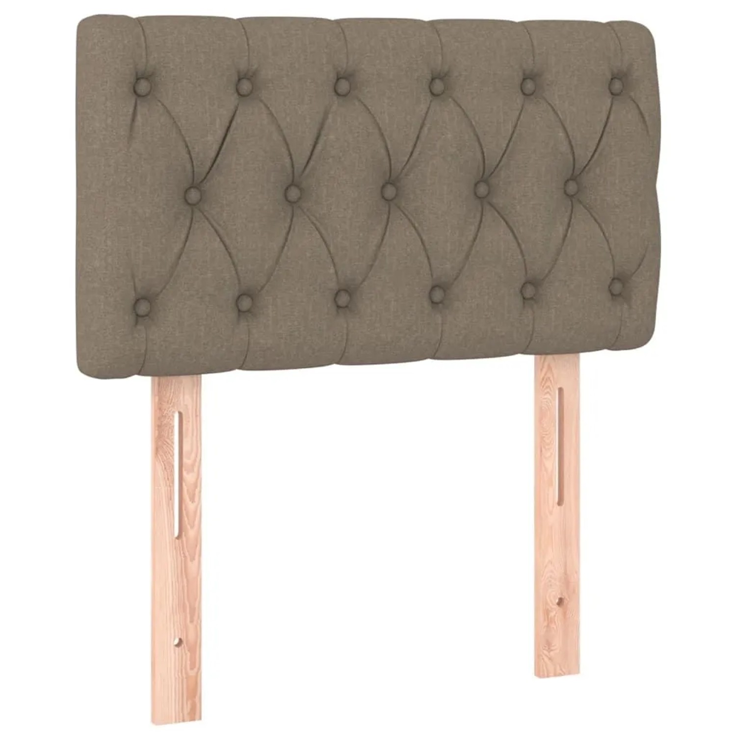 vidaXL Kopfteil Taupe 80x7x78/88 cm Stoff 346302