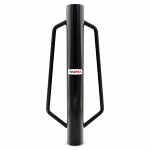 Schwarze Hollmax Pfahlramme (7,7 cm) zum Einschlagen von Zaunpfählen und Pfosten.