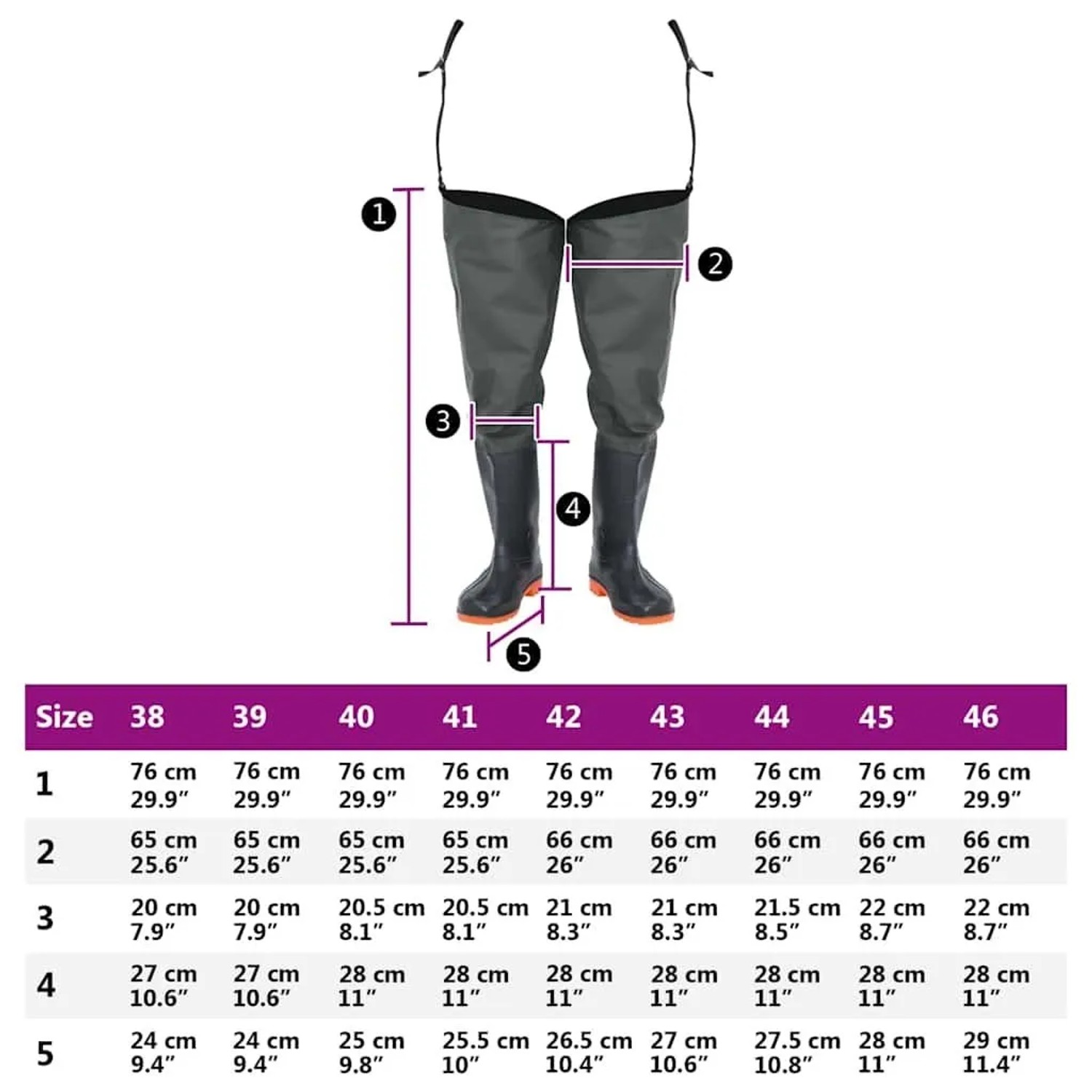 vidaXL Watstiefel Dunkelgrün Größe 39 4017027_7