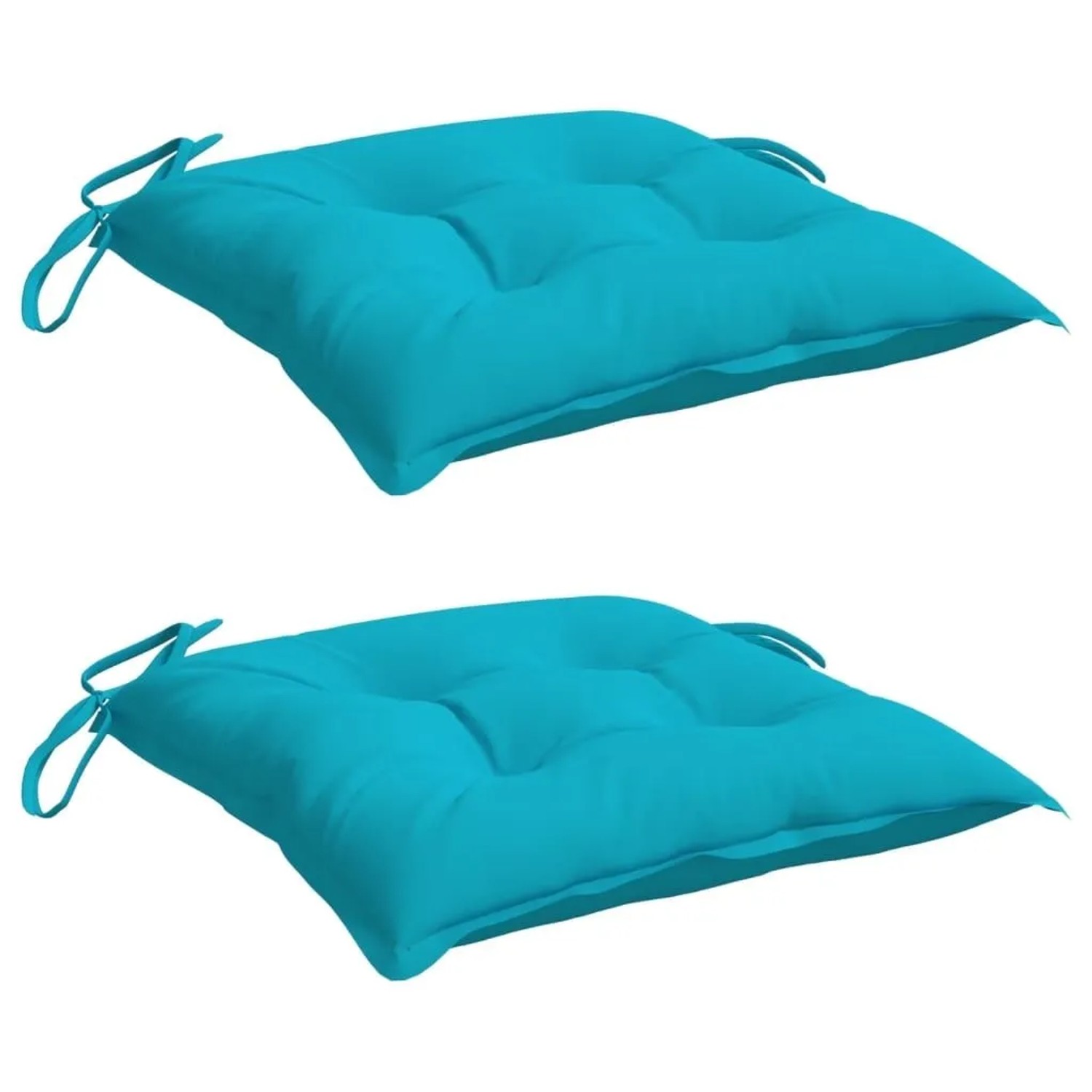 vidaXL Stuhlkissen 2 Stk Türkis 50x50x7 cm Oxford-Gewebe 361561