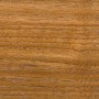 Nahaufnahme von Teakholz, behandelt mit Osmo Holzöl Spezial Teak.