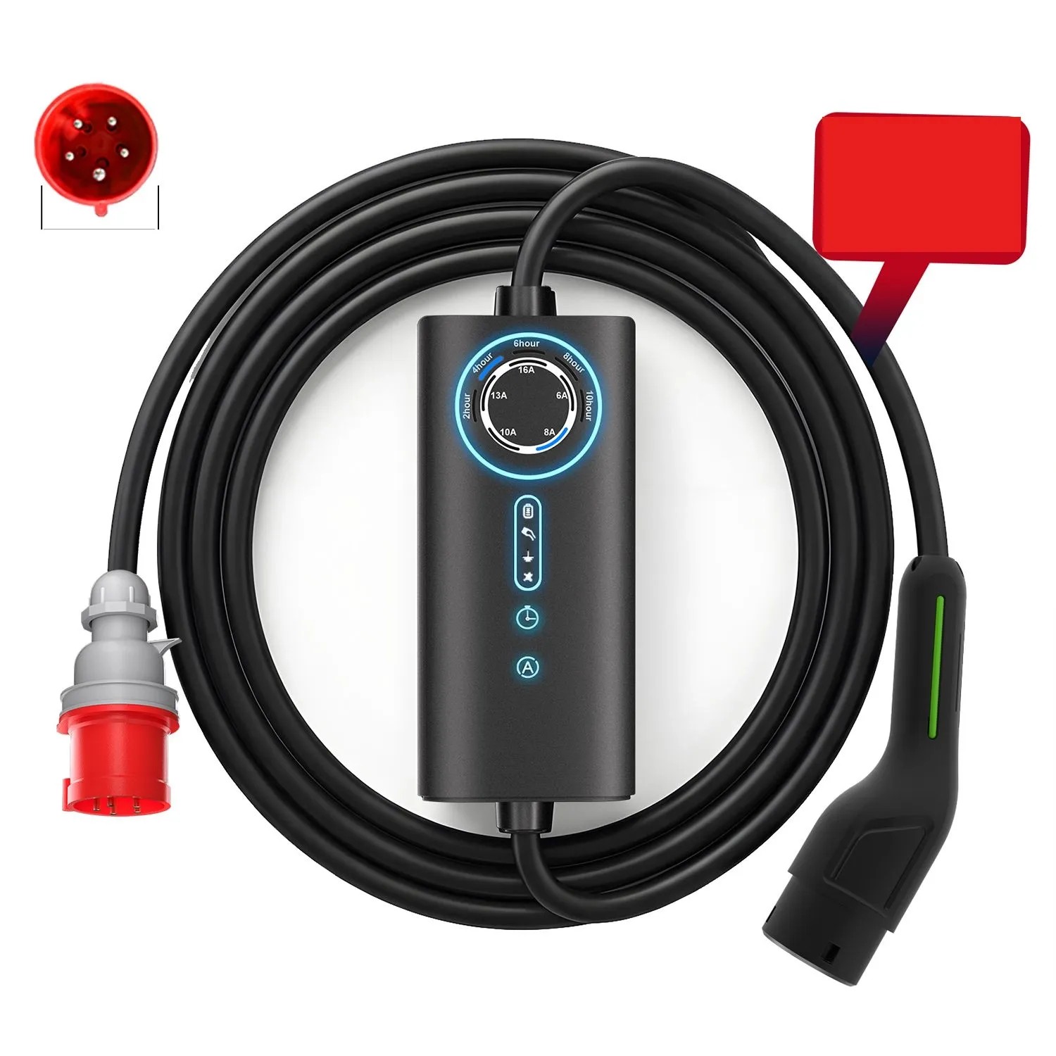 Junsun EV Ladegerät 11kw 6m Cable Type 2 3-phasig 6-16A