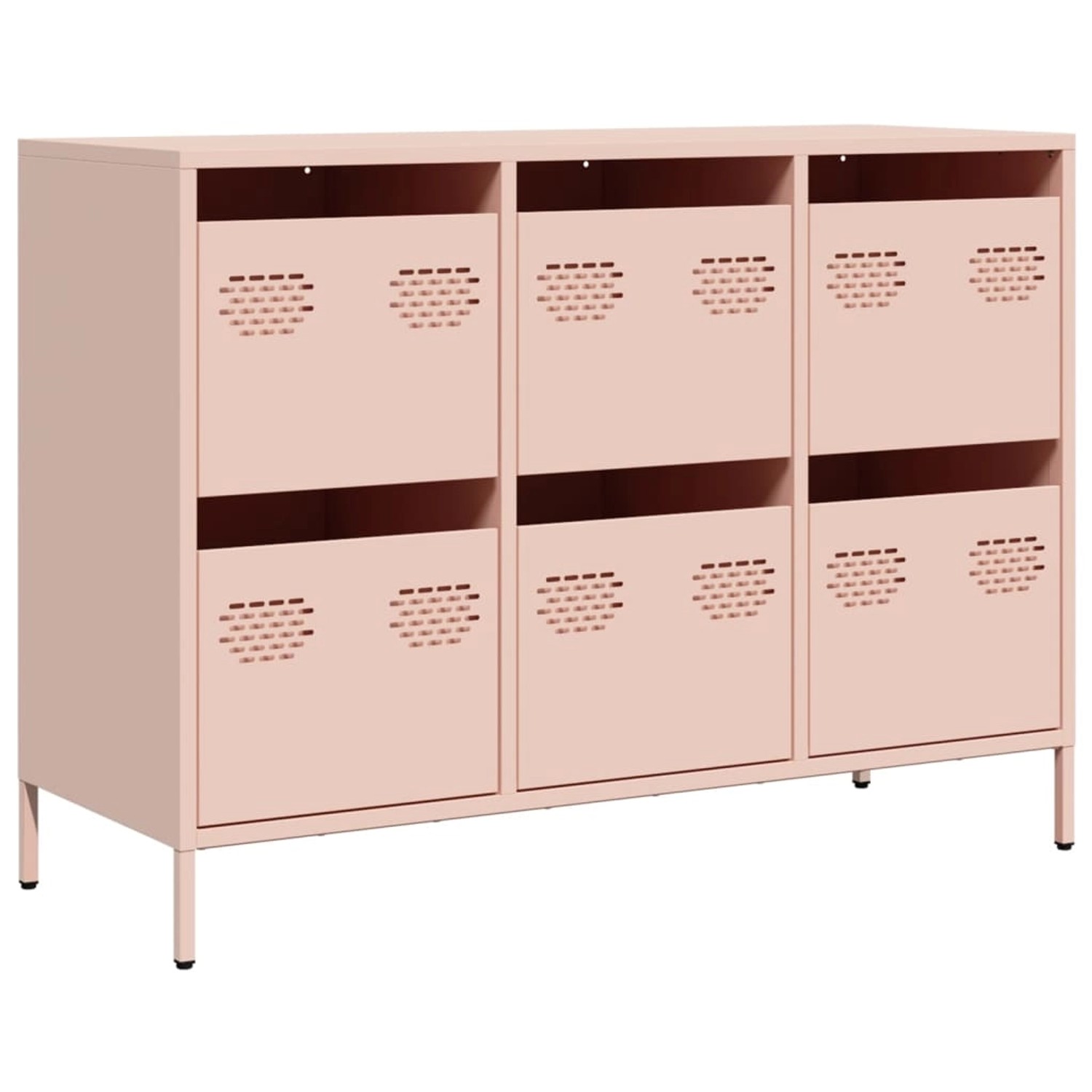 vidaXL Sideboard Rosa 101,5x39x73,5 cm Kaltgewalzter Stahl 851263 günstig online kaufen