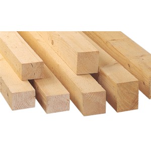 Sägeraues Fichte/Tanne Kantholz, 38x58x2000mm, ideal für Holzkonstruktionen im Innen- und Dachausbau.