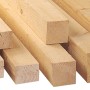 Sägeraues Fichte/Tanne Kantholz, 38x58x2000mm, ideal für Holzkonstruktionen im Innen- und Dachausbau.