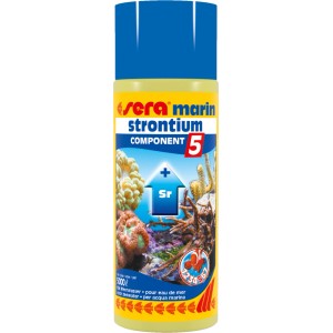 Sera Marin Component 5 Strontium, Salzwasseraufbereiter für Aquarien, 500ml Flasche.