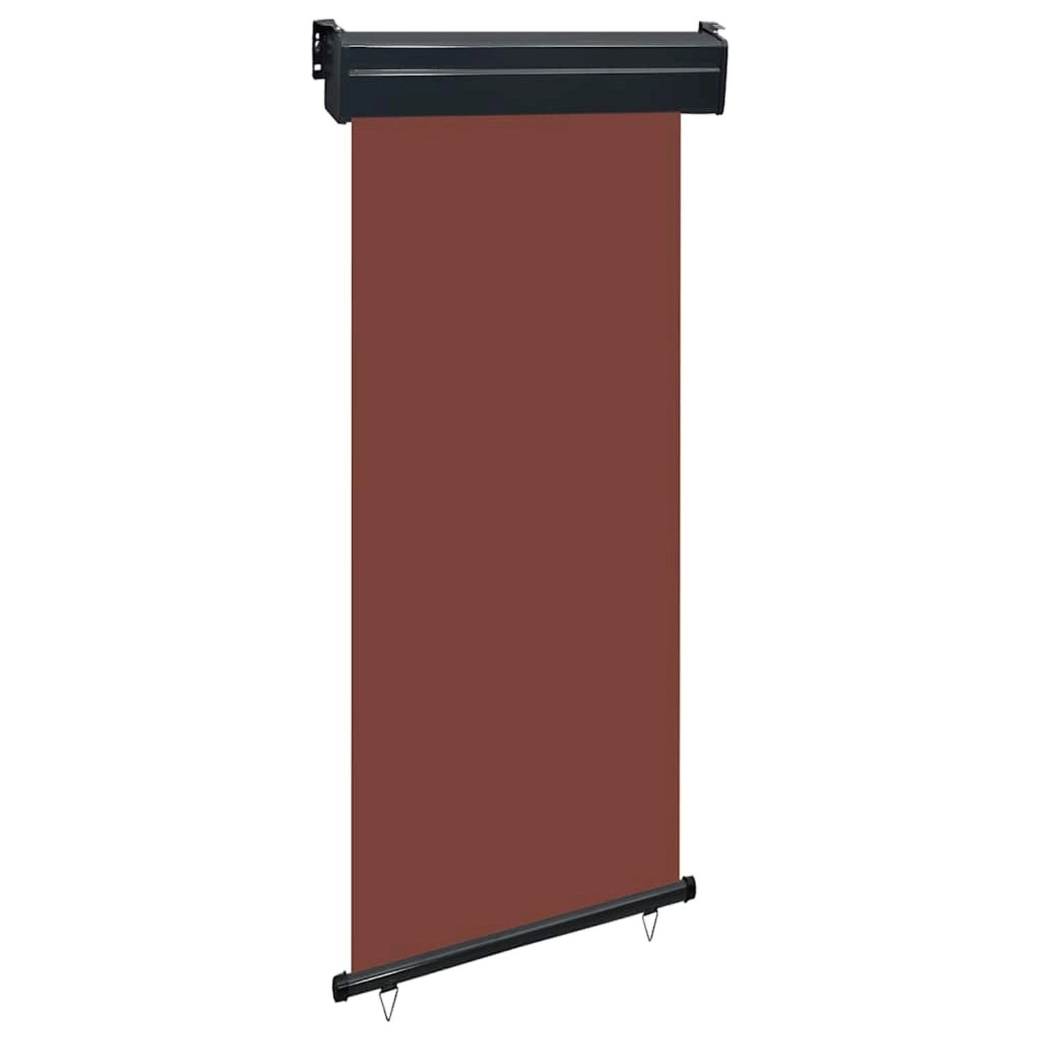 furnicato Balkon-Seitenmarkise 85x250 cm Braun günstig online kaufen