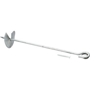 SwingKing Grundanker, 50cm, 4er Set mit Schraube, feuerverzinkt, für Gartenspielgeräte.