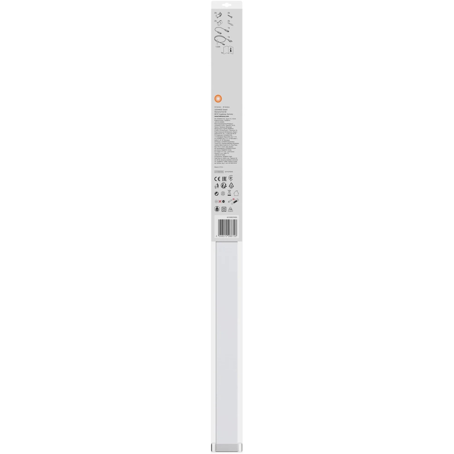Ledvance LED-Lichtleiste Switch Batten, 900 lm, 60 cm, weiß. Schlanke Leuchte für Innenräume.