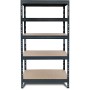 Ar Shelving Schwerlastregal, anthrazit, 5 Böden. Steckregal für Keller, Garage oder Werkstatt.