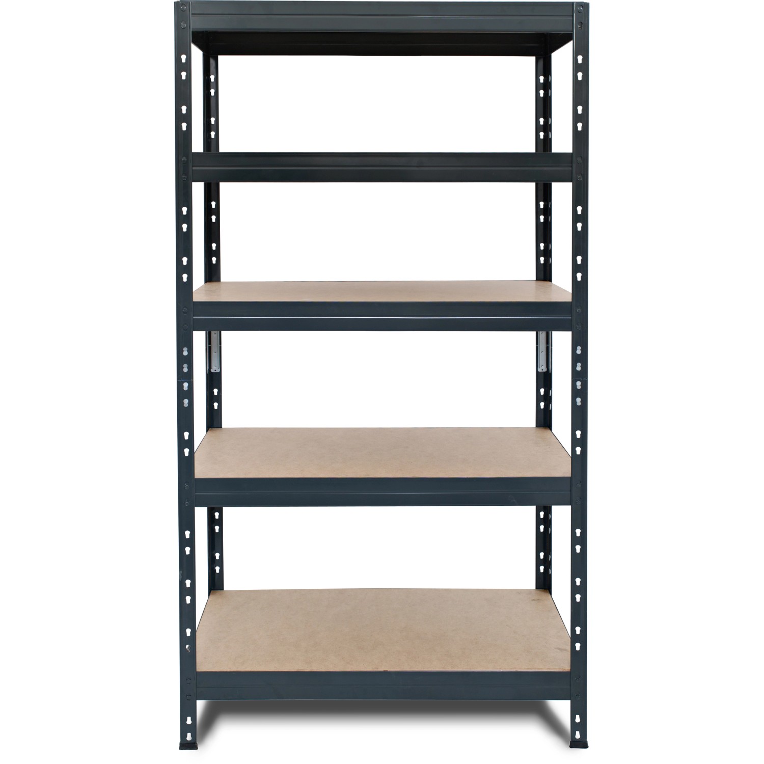 Ar Shelving Schwerlastregal, anthrazit, 5 Böden. Steckregal für Keller, Garage oder Werkstatt.
