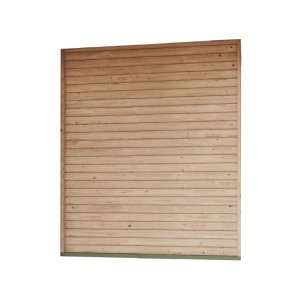 Karibu Seitenwand geschlossen für Pavillon Kvadrat, Naturholz, 231x231 cm.