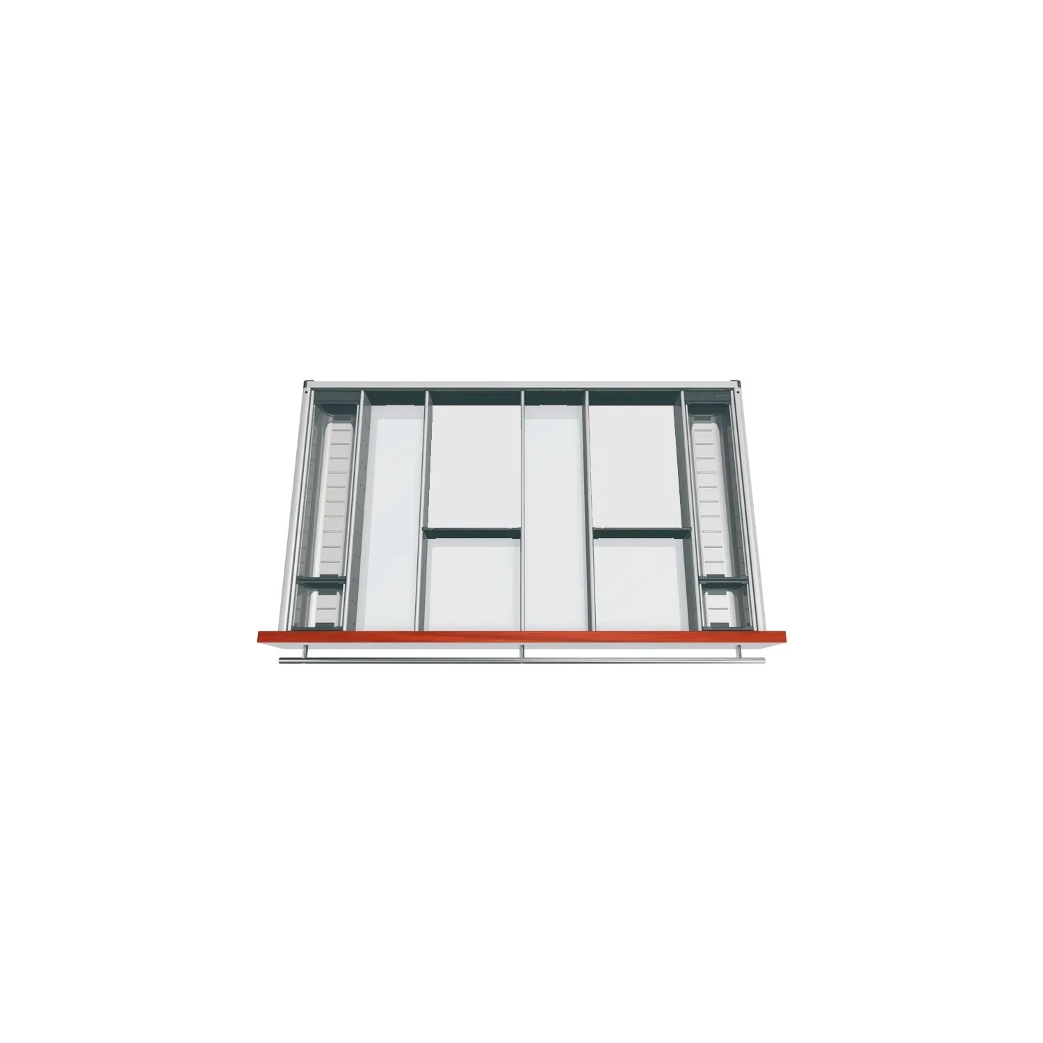 Blum Besteckeinsatz Orga-Line Facheinteilungs-Set Korpusbreite 900 mm Nennlänge 550 mm Grau