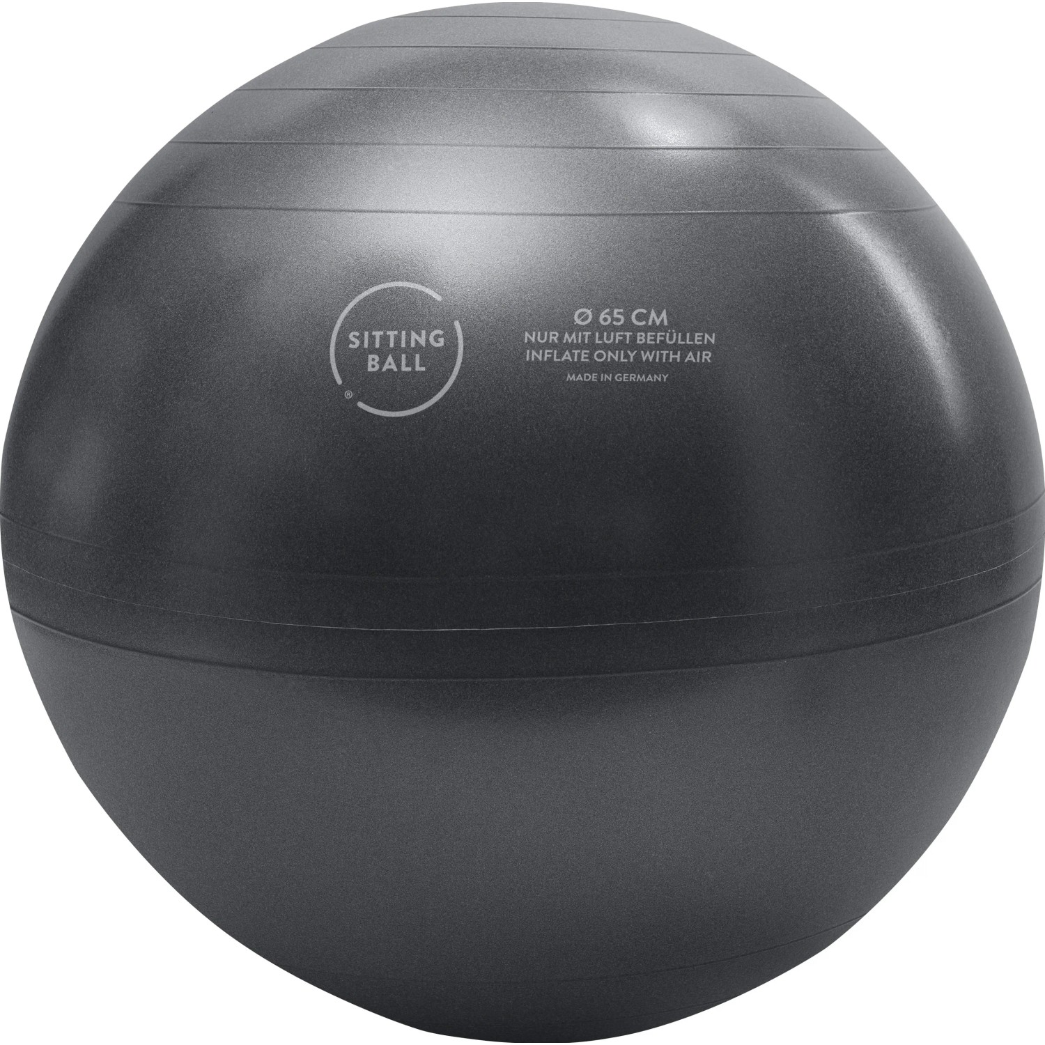 Schwarzer Sitting Ball Hocker Mesh, 65 cm Durchmesser, ideal zum Sitzen und Relaxen.